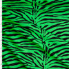 Neon Green and Black Tiger Print Nylon Spandex Fabric By The Yard