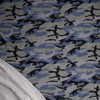 Slate, Black, and Grey Camouflage Stretch Rayon French Terry Fabric By The Yard - Wide shot