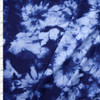 Navy and Light Blue Tie Dye Double Brushed Poly/Spandex Fabric By The Yard