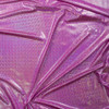 Iridescent Silver Swirls on Neon Pink Nylon/Spandex Fabric By The Yard - Wide shot