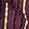 Wine and Ivory Vertical Brushstroke Grunge Stretch Baby Wale Corduroy Fabric By The Yard - Wide shot