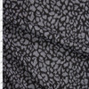 Black and Grey Cheetah Double Sweater Knit Fabric By The Yard