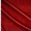 Burnt Orange Corded Stretch Velvet Fabric By The Yard