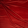 Burnt Orange Corded Stretch Velvet Fabric By The Yard - Wide shot