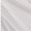 White All Over Flower Cotton Eyelet Fabric By The Yard