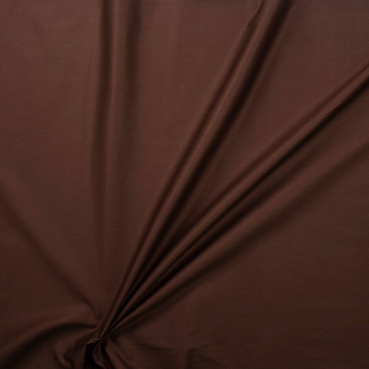 Cali Fabrics Dark Brown Waxed Stretch Cotton Twill Fabric by the Yard