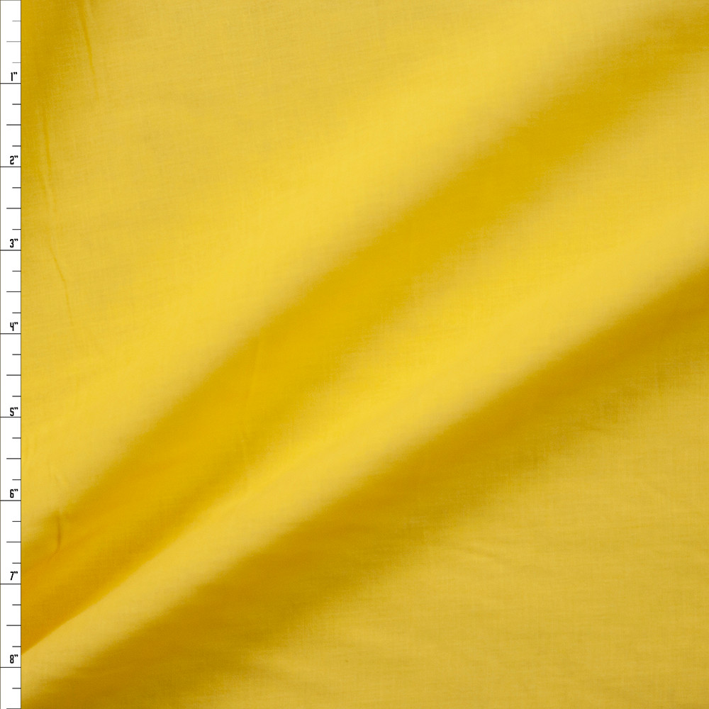 Cali Fabrics Lime Green Cotton Lawn Fabric by the Yard