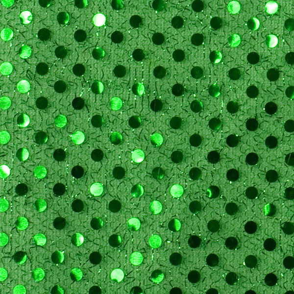 Cali Fabrics Kelly Green Big Dot Sequin Fabric