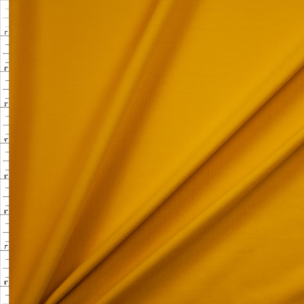 Cali Fabrics Black Midweight Brushed Athletic Knit Fabric by the Yard