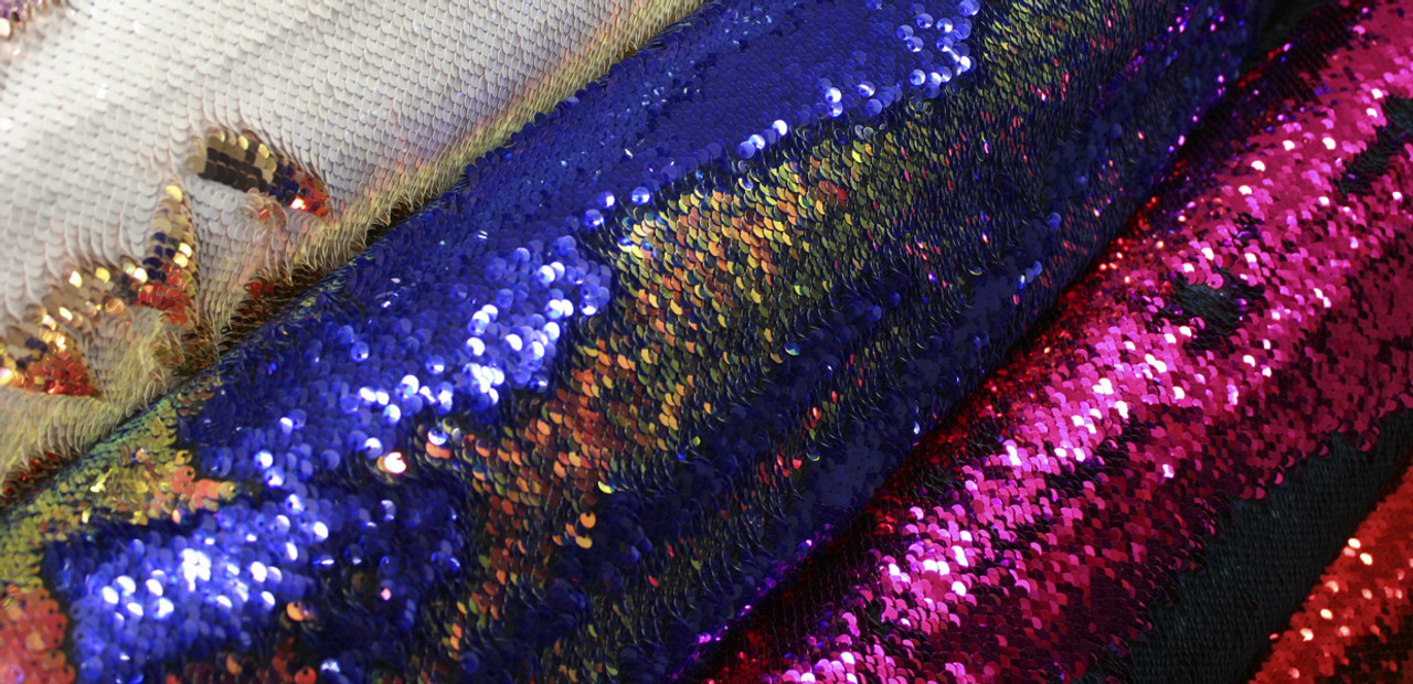 faux sequin knit fabric