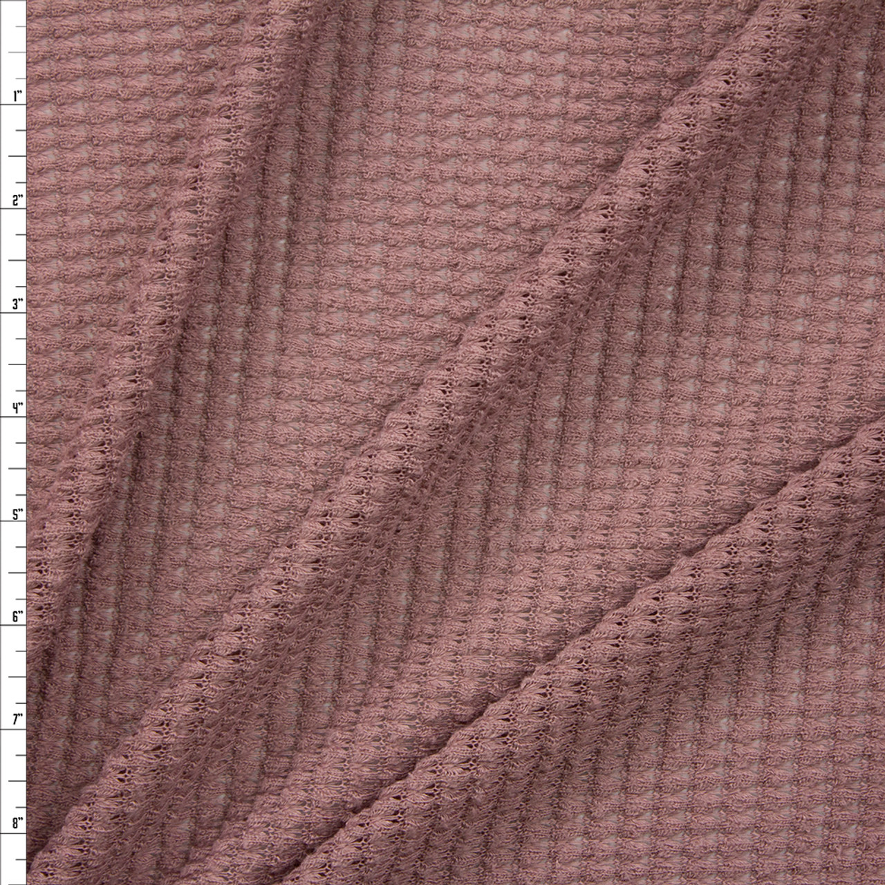 Last Cuts! Blushed Purple Taupe Waffle Knit Fabric. WAFF-127 – Boho Fabrics