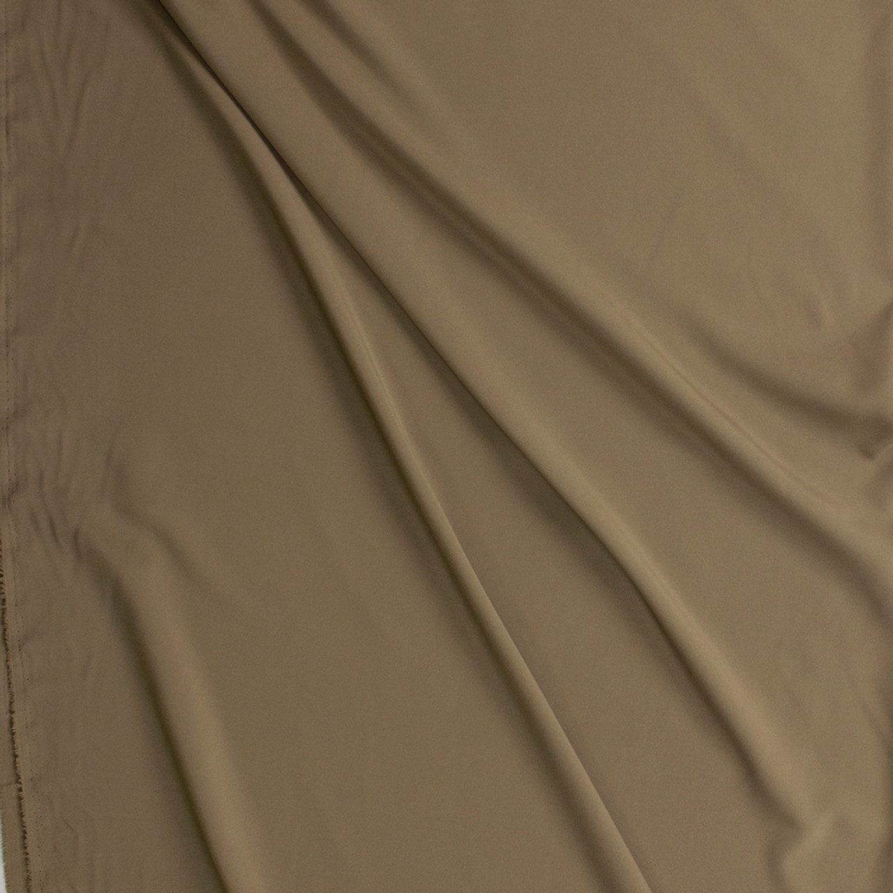 Cali Fabrics Taupe Stretch Poly Lining Fabric by the Yard