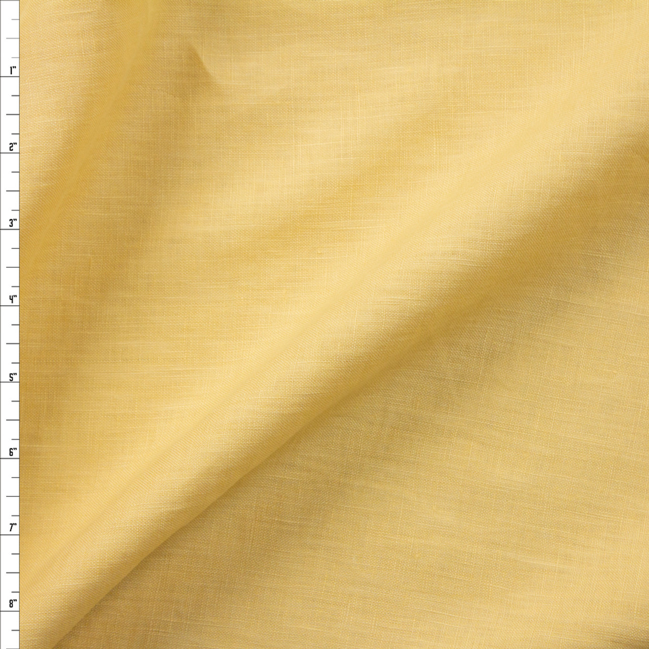 Cali Fabrics Pale Yellow Designer Cotton Lawn Fabric by the Yard