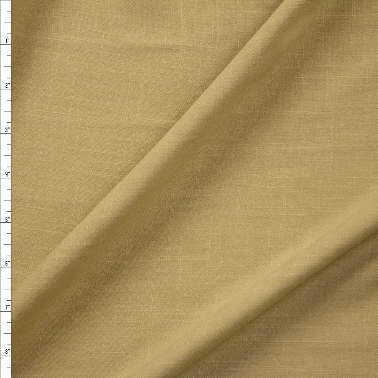 Cali Fabrics Khaki Rayon Linen Look Fabric by the Yard
