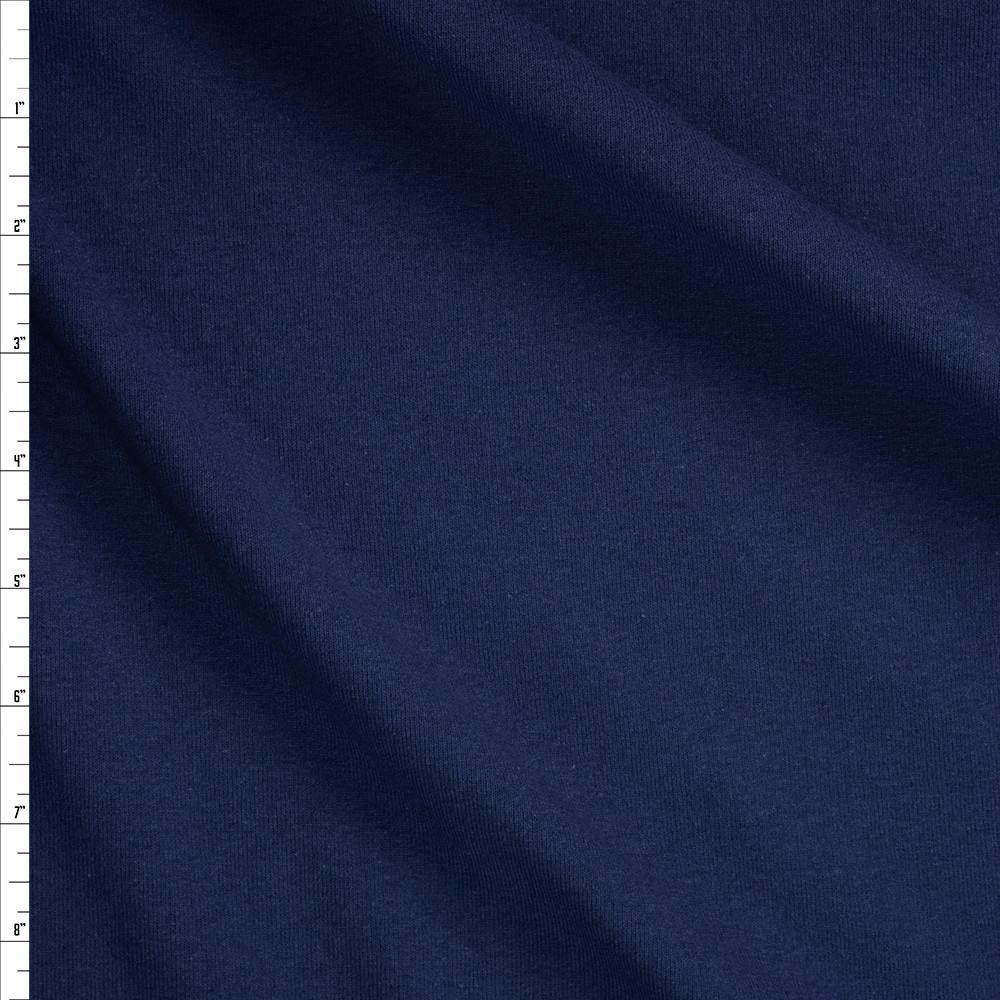 navy cotton jersey fabric