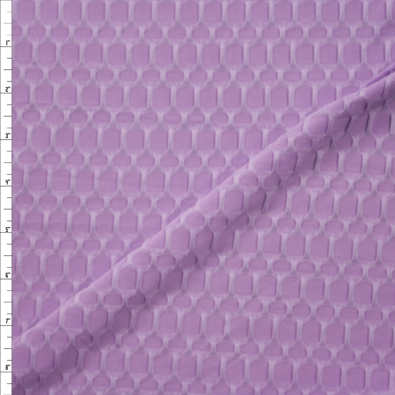 Lavender Honeycomb Textured Midweight Athletic Spandex