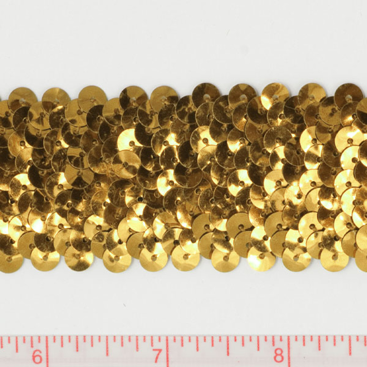 Gold 1.5 Stretch Sequin Trim