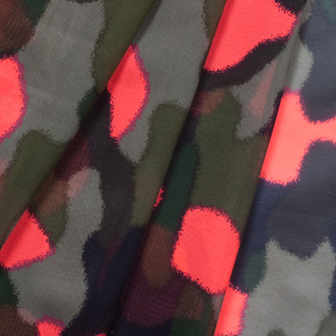 camo chiffon fabric