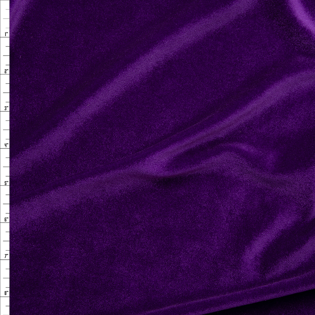 Ben Textiles Stretch Panne Velvet Velour Purple Fabric by The Yard