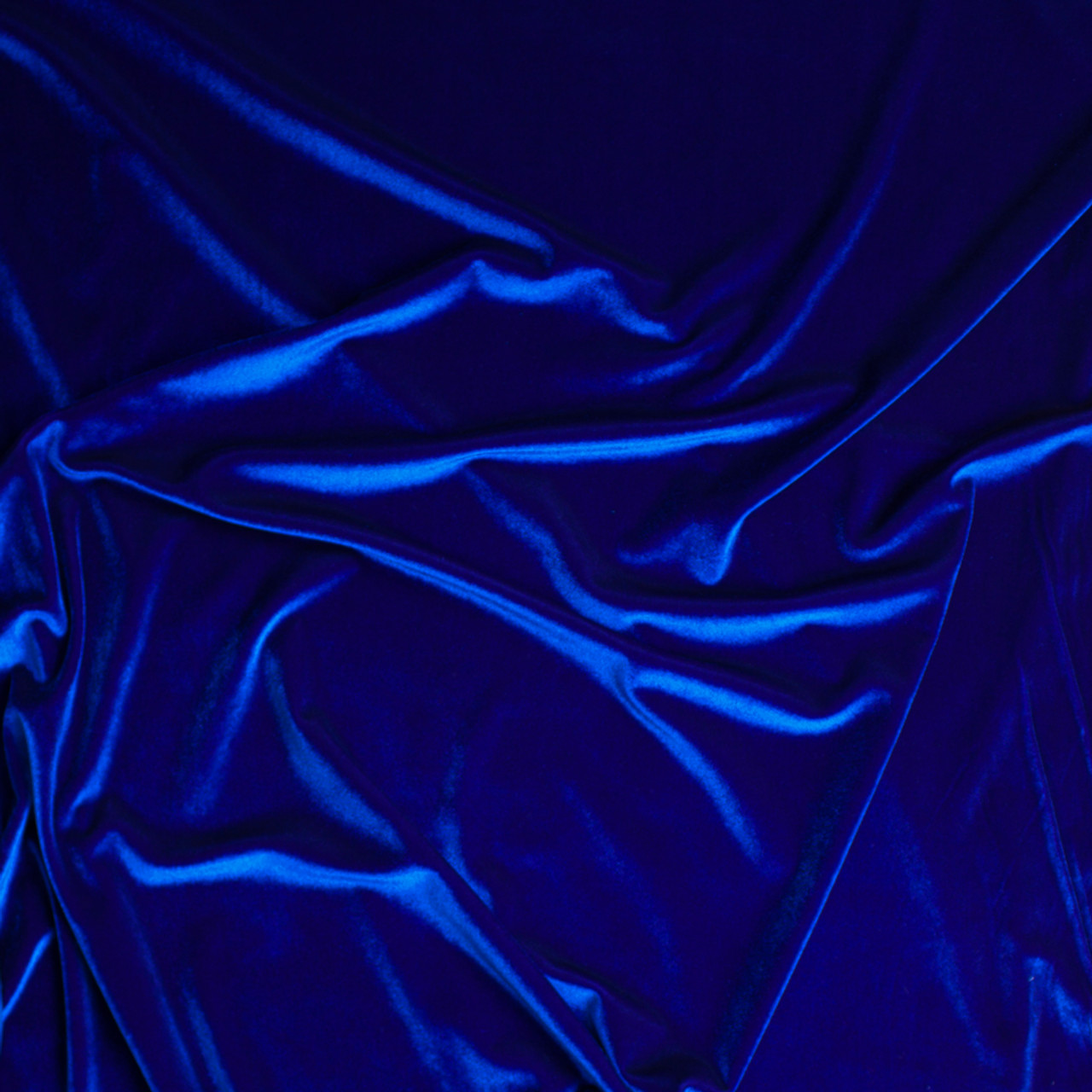 Cali Fabrics Royal Blue 4-way Stretch Velvet By The Yard