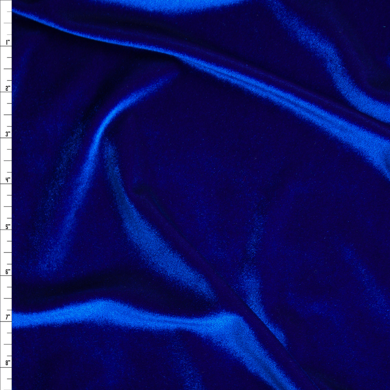 Cali Fabrics Navy Blue 4-way Stretch Velvet By The Yard