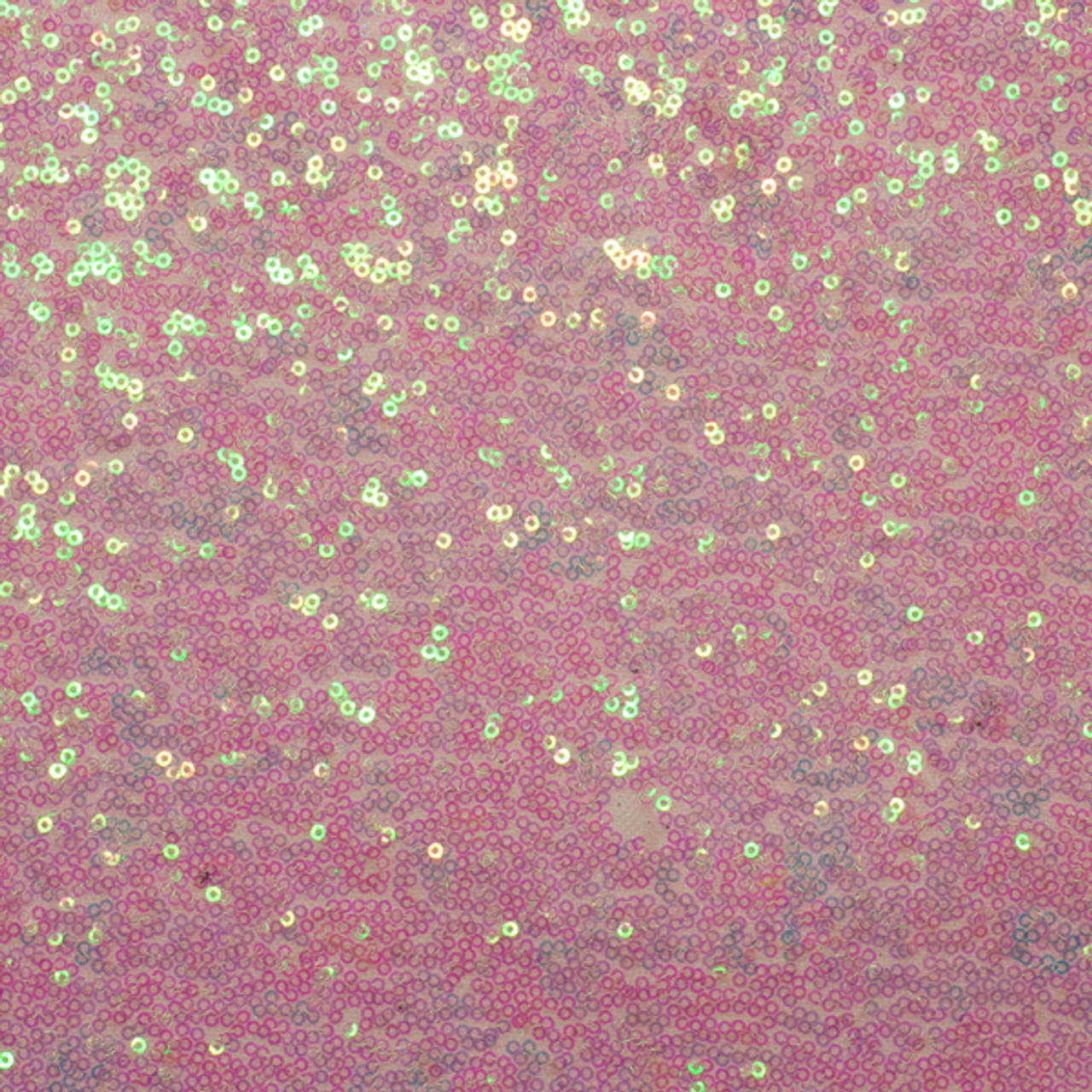 Faux Light Pink Sequins Cotton Lycra