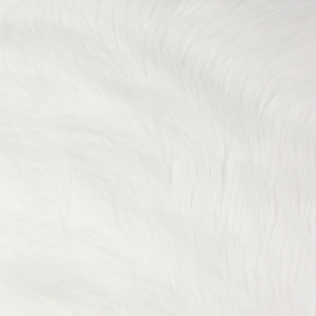 White Luxury Shag Faux Fur