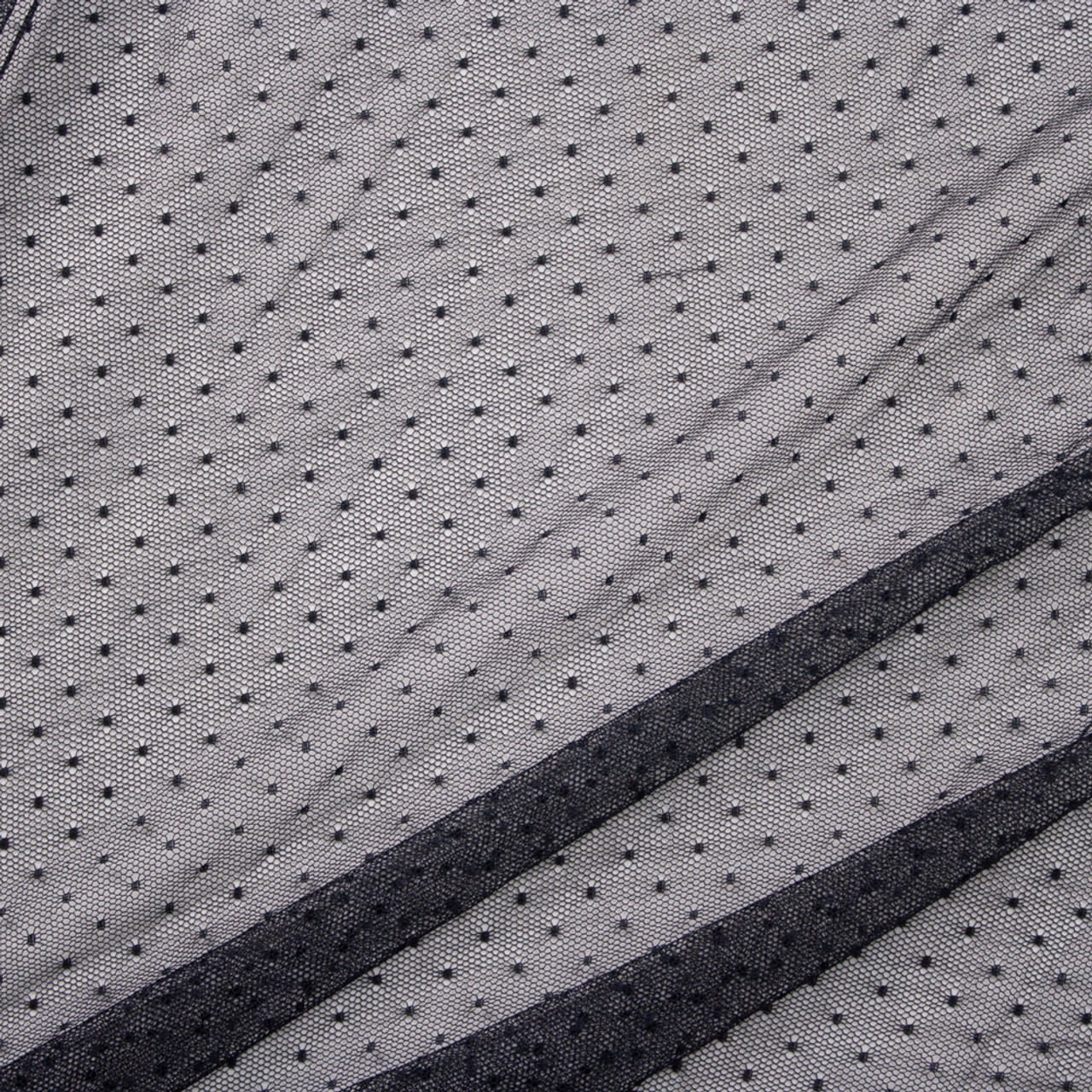 Black Pin Dot Soft Netting