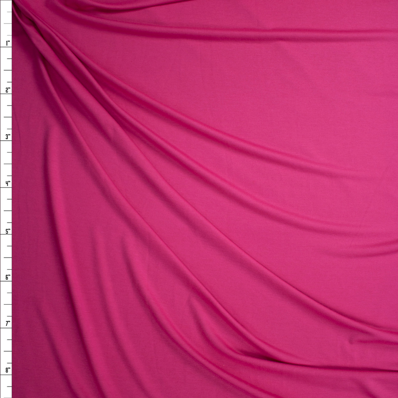 58 Fuchsia Poly Blend Stretch Terry Cloth Fabric by the Yard