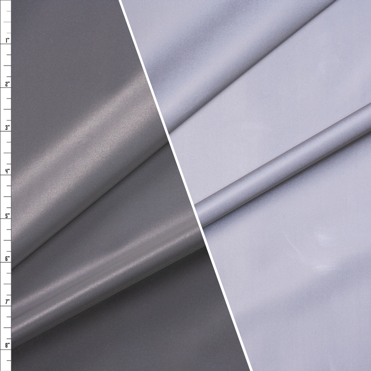 Light Grey Stretch Reflective Fabric