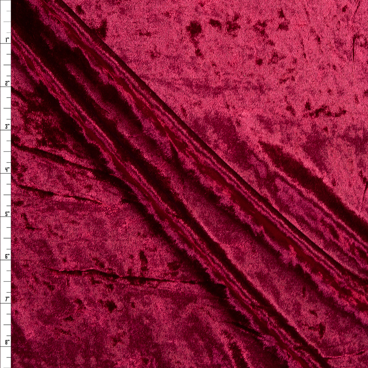 Stretch Velvet Burgundy, Fabric by the Yard