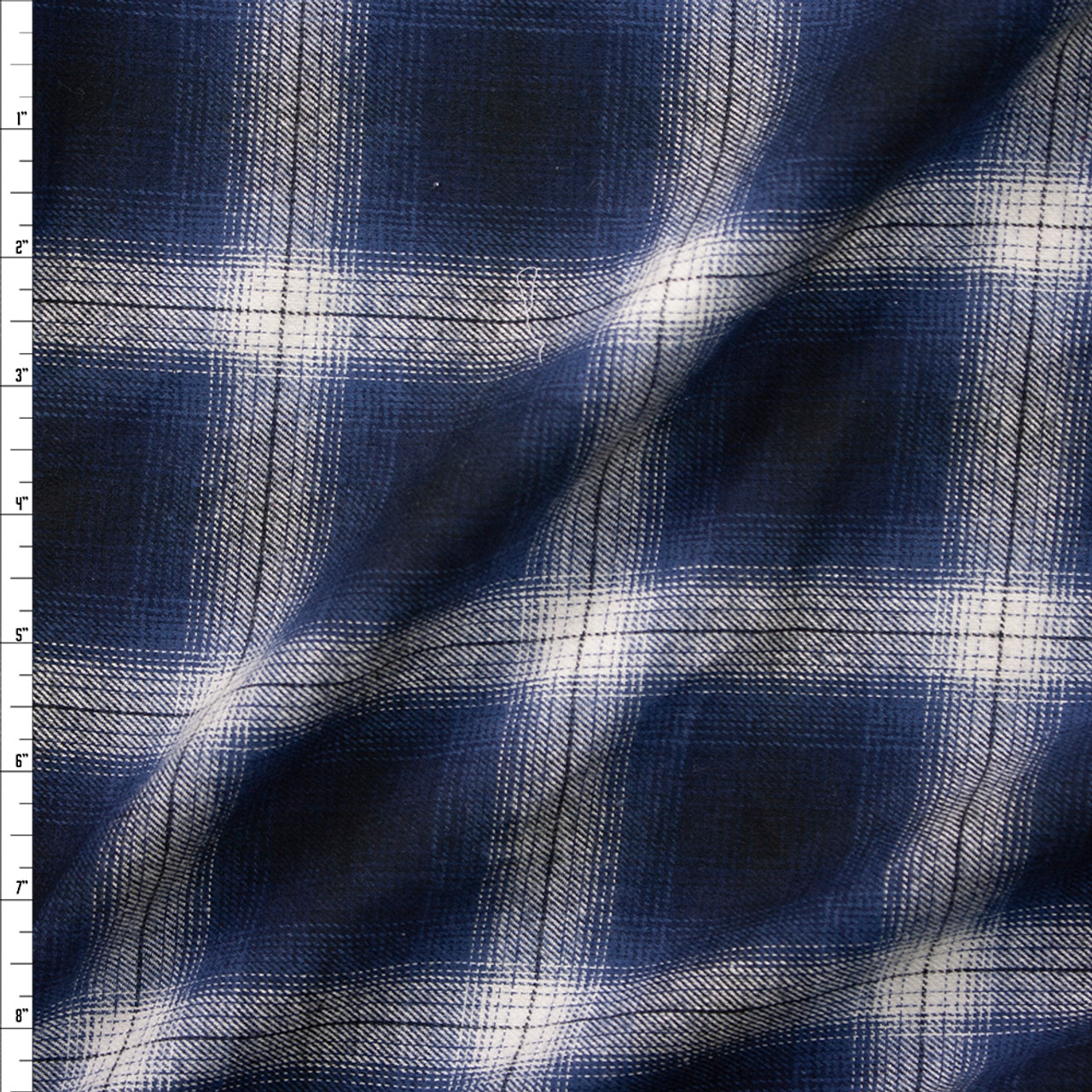 Cali Fabrics Blue and Lime Plaid Midweight Designer Wool Blend Suiting  Fabric by the Yard