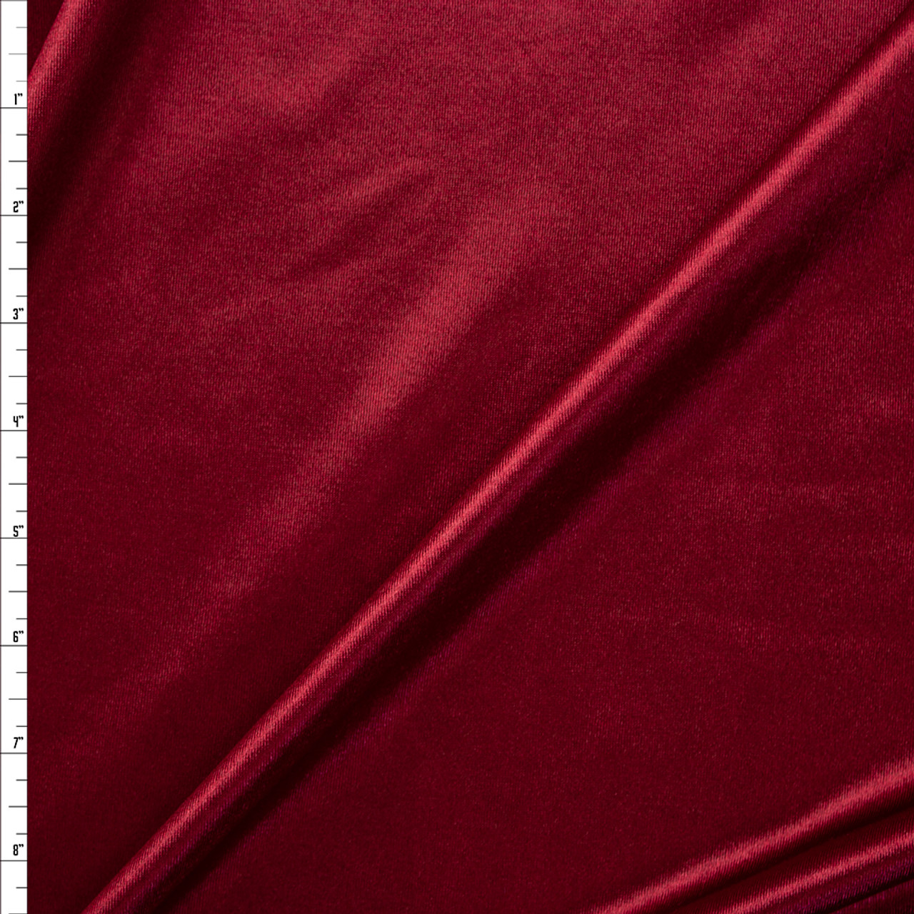 Cali Fabrics Burgundy 4-way Stretch Velvet By The Yard