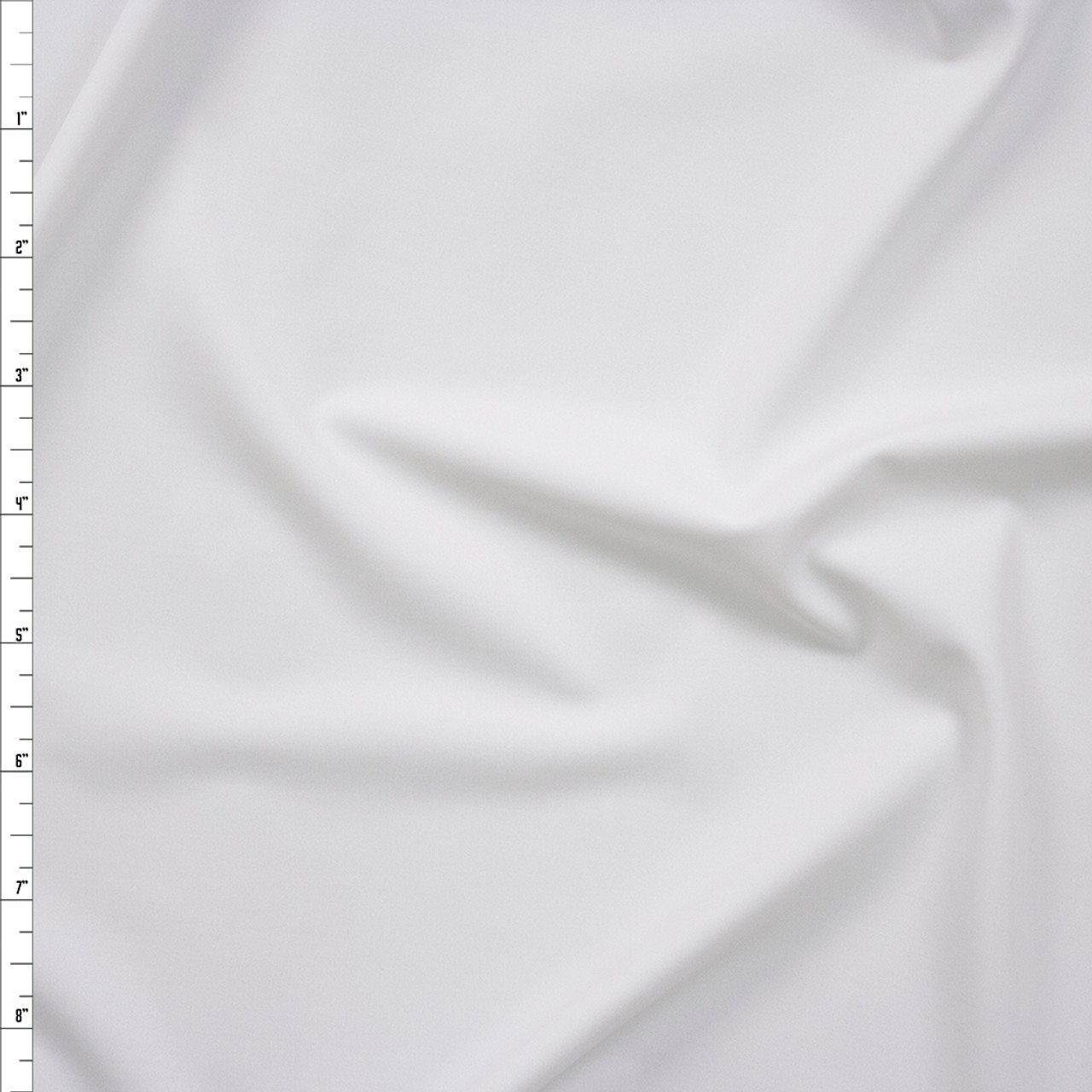 60 Stretch Lining White Semi-Sheer Lightweight Poly/Nylon/Spandex Fabric  by the Yard (D166.20)