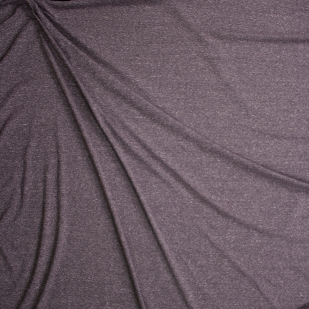 Cali Fabrics Charcoal Lightweight Designer Slubby Knit Fabric by the Yard