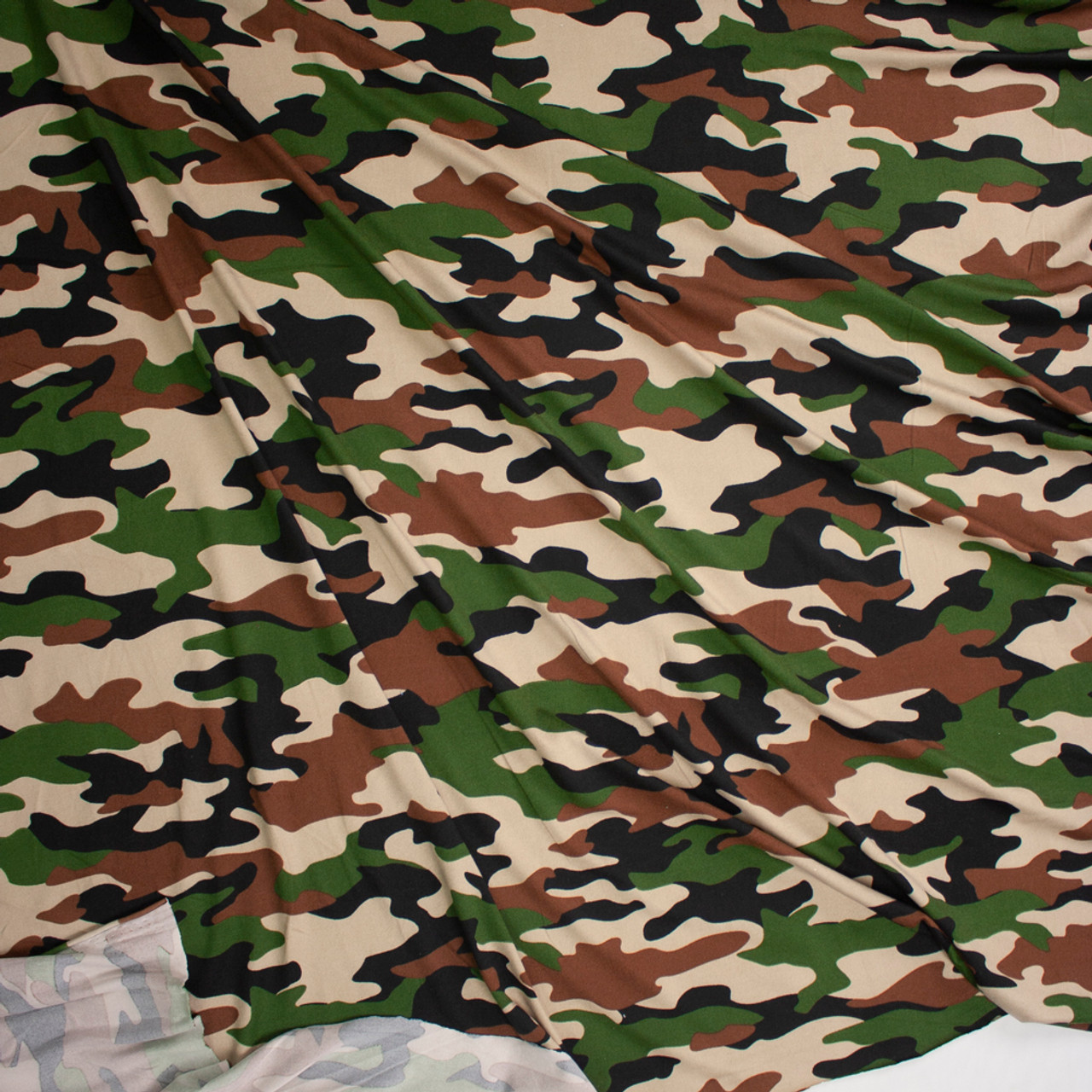 Softknit - (4way Stretch) - Soft Printed Pink Camo Print