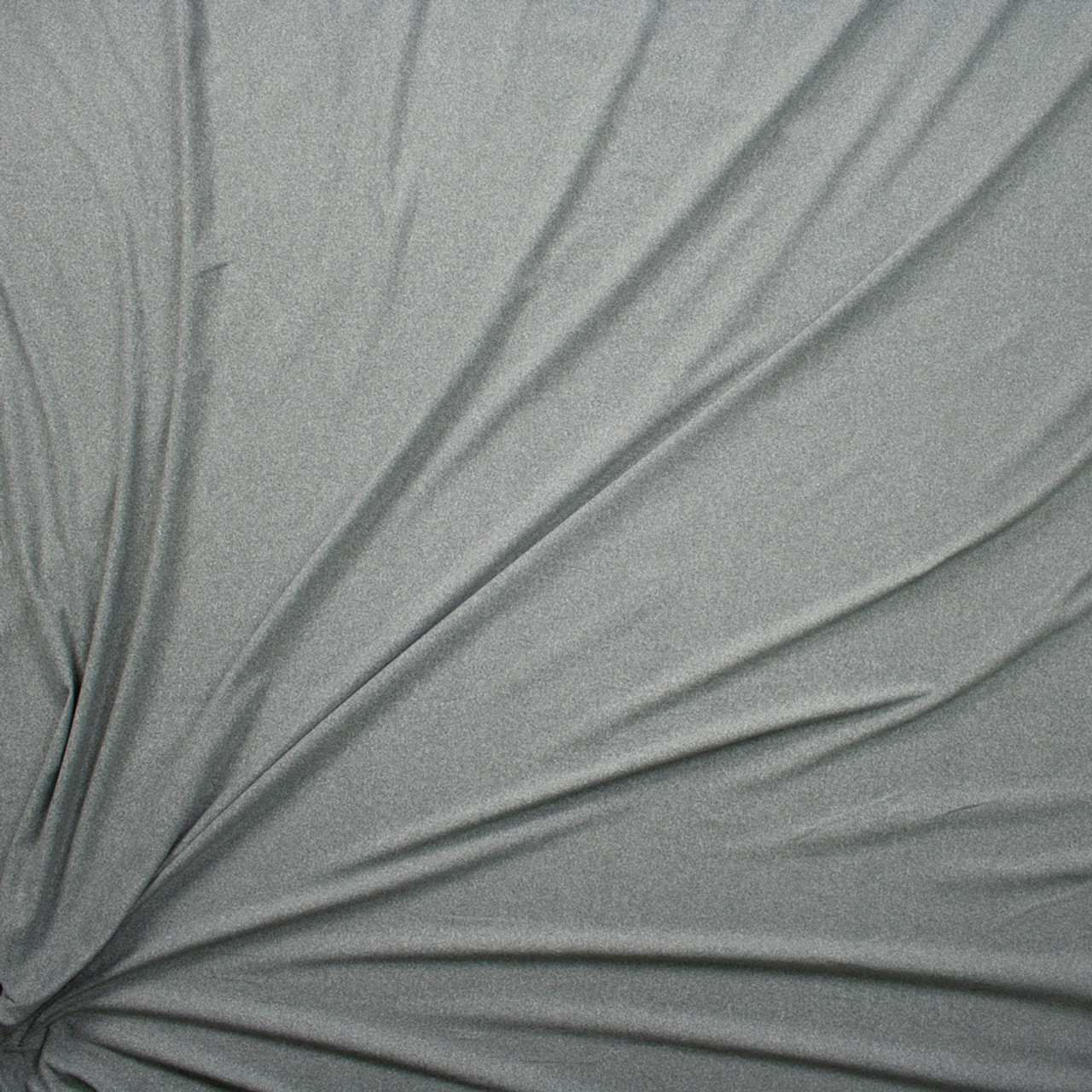 Cali Fabrics Medium Grey Heather Stretch Double Brushed Poly
