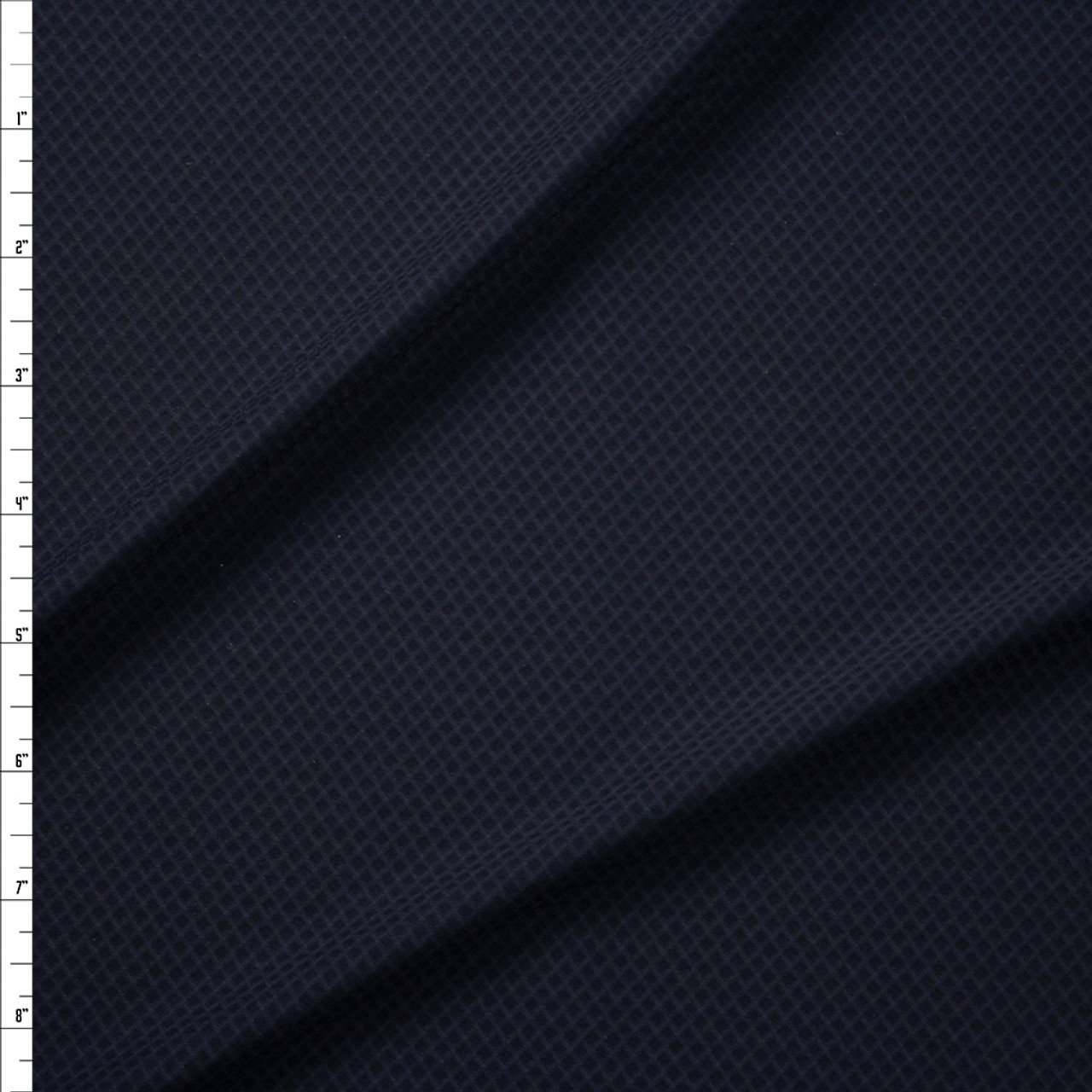 Cali Fabrics Black Stretch Diamond Pattern Performance Spandex Fabric by  the Yard