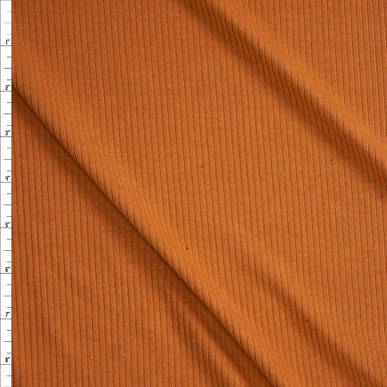 Cali Fabrics Light Tan Cotton/Modal Stretch Lightweight Rib Knit Fabric by  the Yard