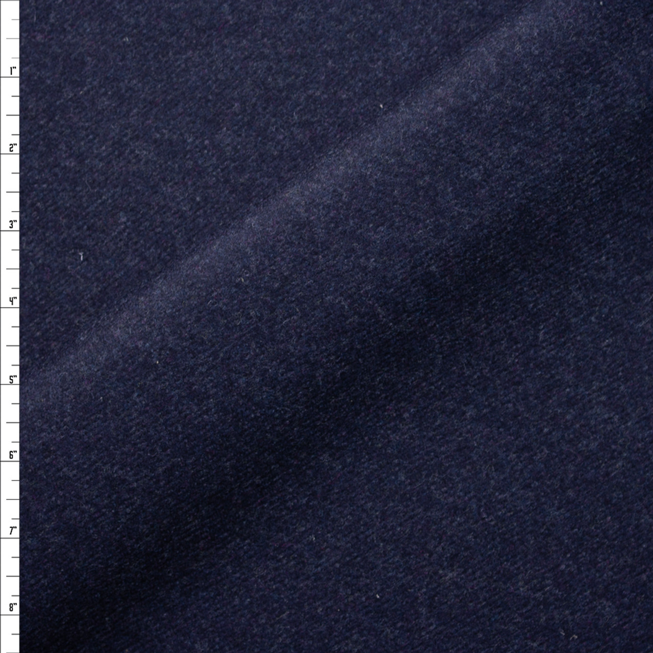 Mottled Navy Wool Melton