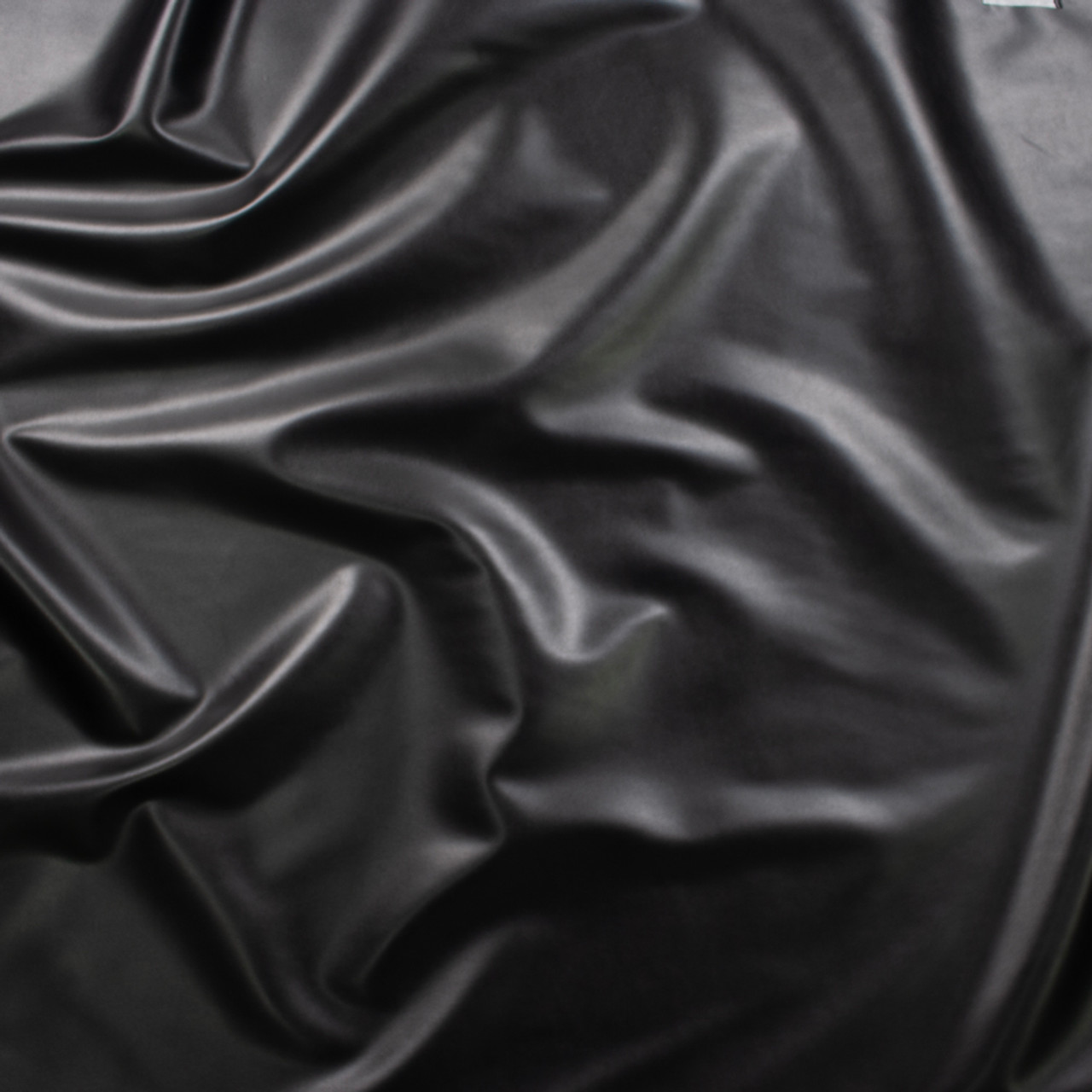 Black Vegan Leather Fabric for Upholstery Faux Leather Fabric in Cow  Leather Pattern Matte Finish 