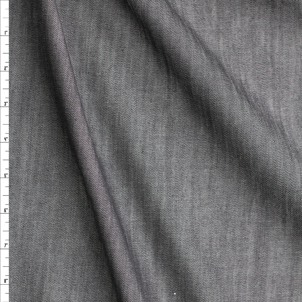 cotton fabric, 11 OZ Shot Pebble Grey Stretch Cotton Denim (Made in Italy)  – Britex Fabrics