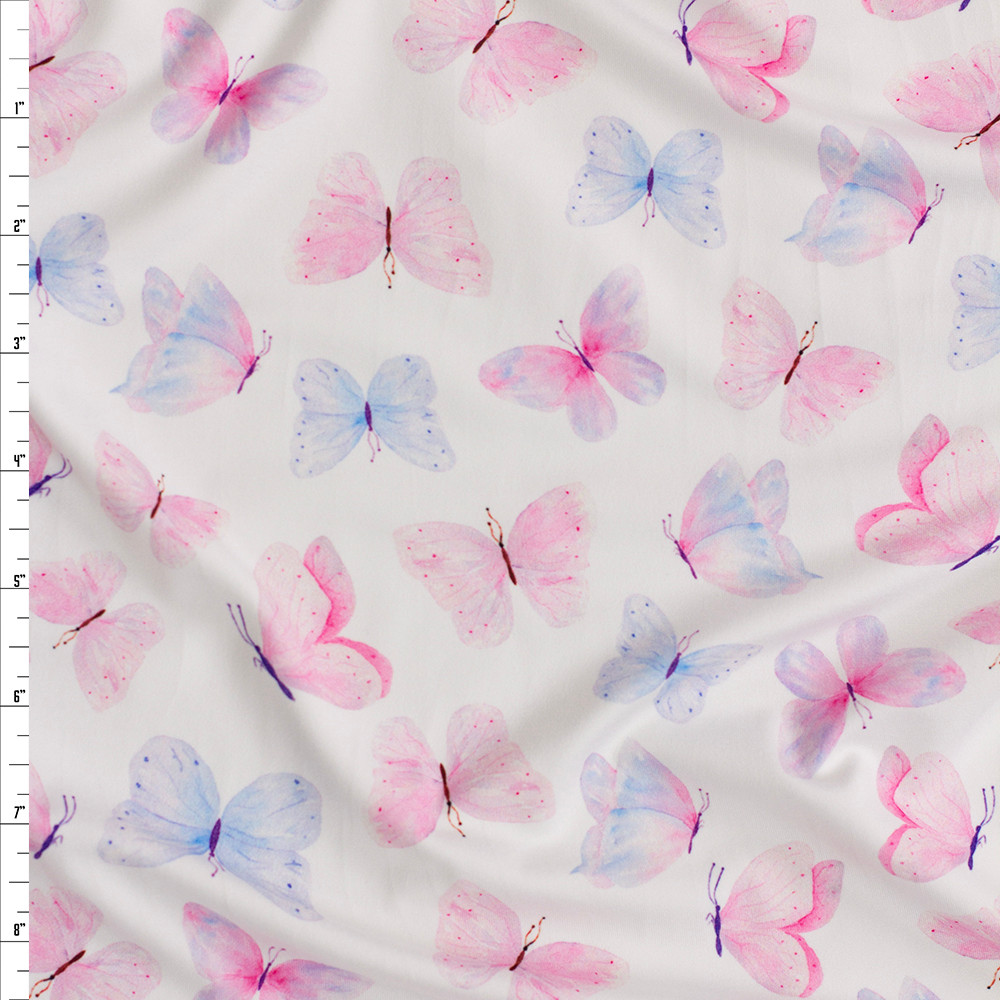 2m X 45cm STAMPS Pink Blue Butterflies Self Adhesive Sticky Back Plastic Fablon For Sale Online