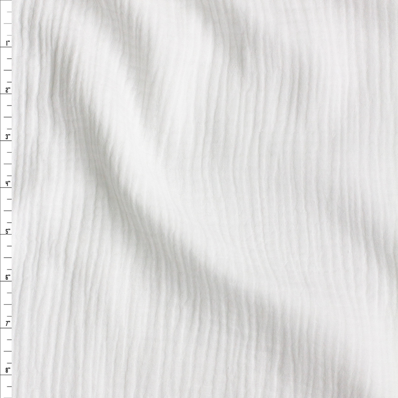 Cotton Gauze White 52 Inch Fabric by The Yard (FE®)