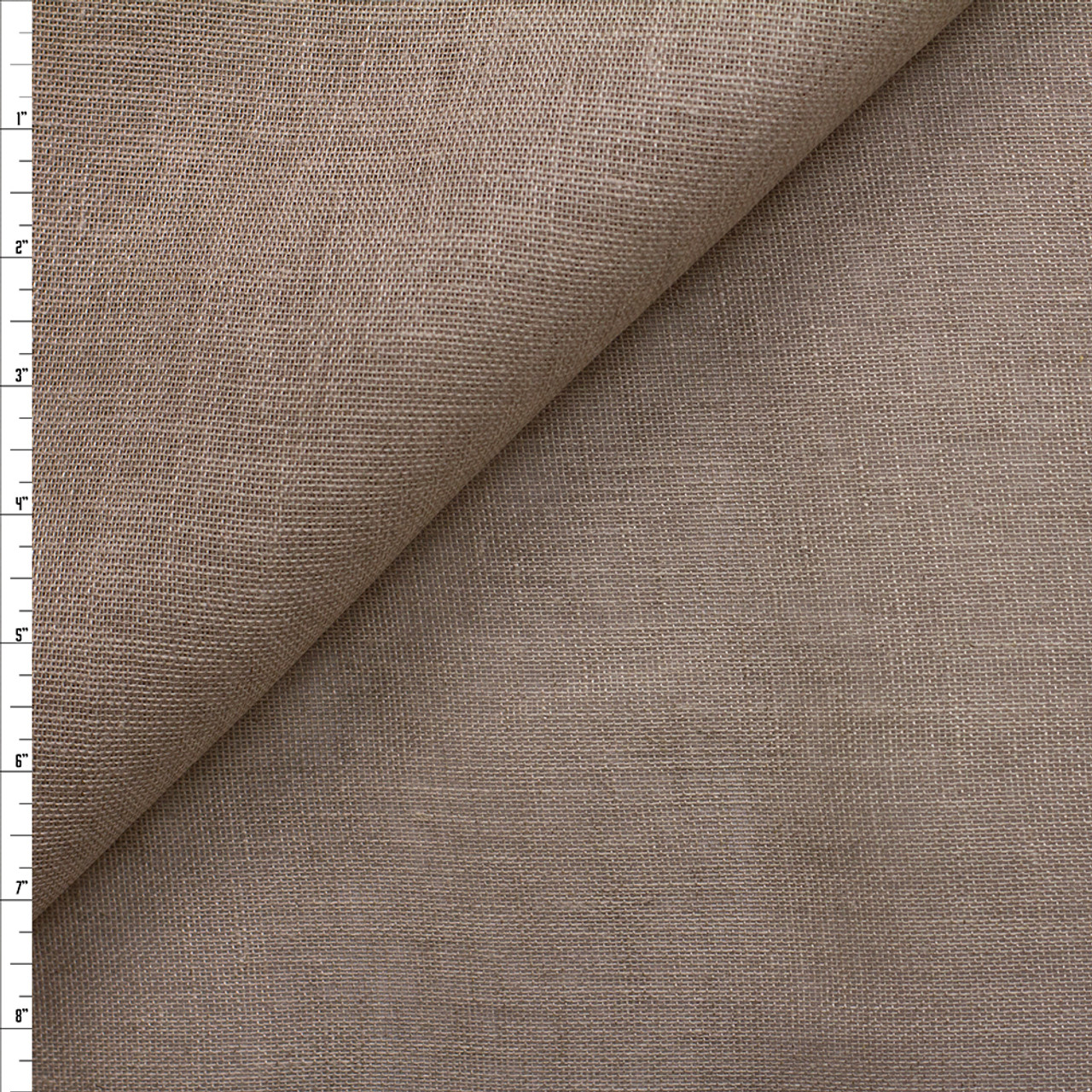 Cali Fabrics Taupe Open Weave Linen #26324 Fabric by the Yard