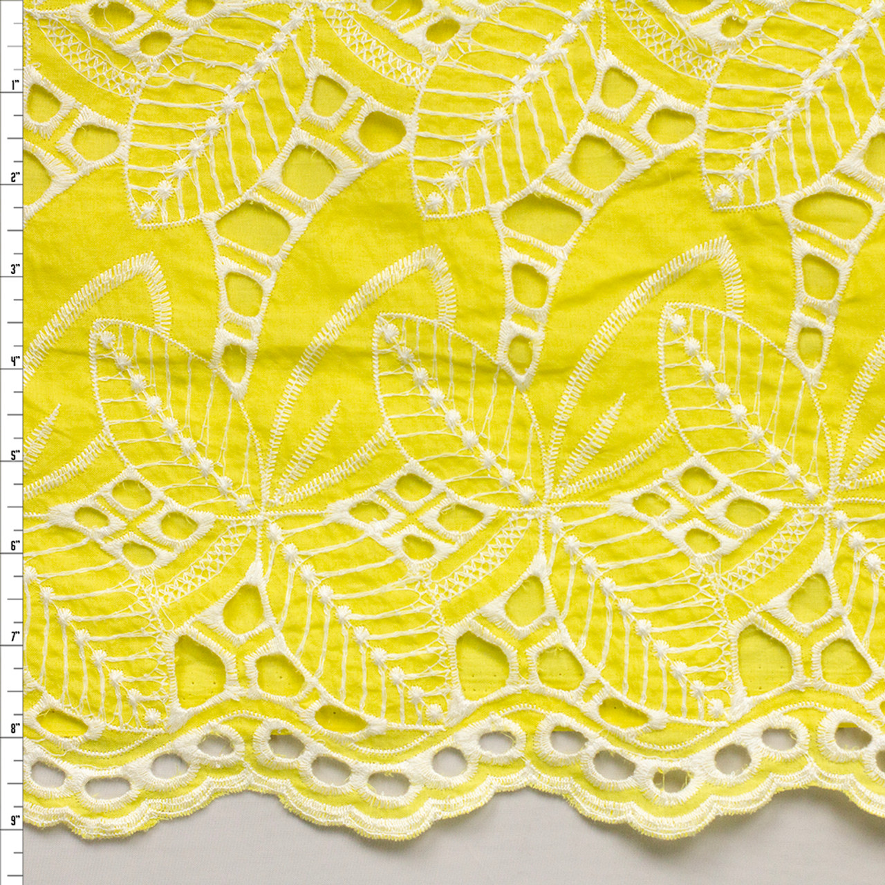 By the Yard Lace Yellow Fabric for sale