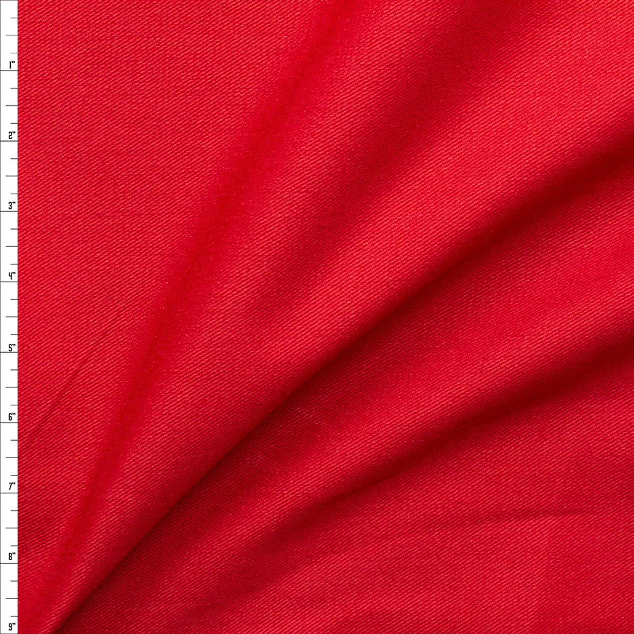 Buy Red Solid Lycra Cotton Denim Fabric Online – TradeUNO Fabrics