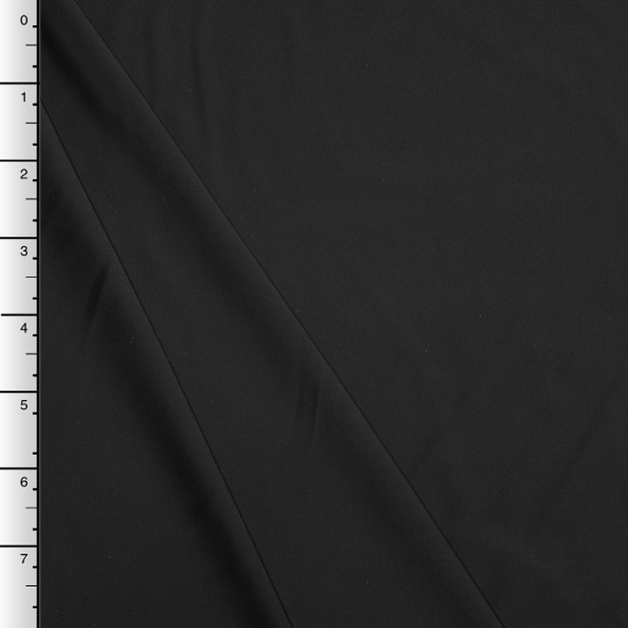 56 Black Nylon Spandex Elastane Blend TTY Brushed Woven Fabric By the Yard