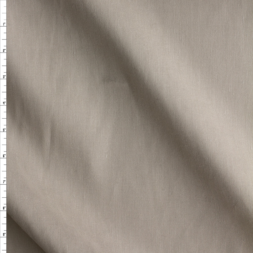 Cali Fabrics Soft Taupe Japanese Stretch Cotton/Linen #28324 Fabric by ...