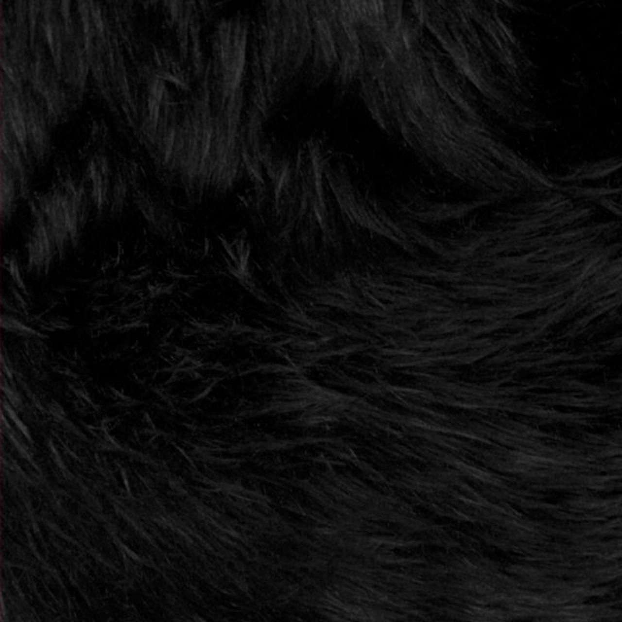 Cali Fabrics | Black Shag Faux Fur